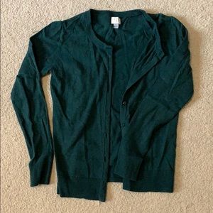 Target green cardigan